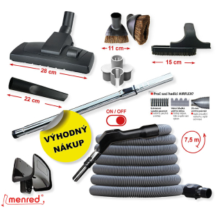 Sada příslušenství COMFORT - Hadice s vypínačem 7,5 m - Příslušenství - 8 ks.